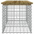 vidaXL Záhradná lavička gabiónový dizajn 103x44x42 cm impreg. borovica