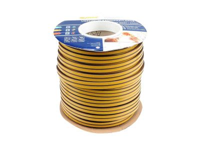 Tesnenia do okien a dverí samolepiace 9x7,4mm TYP D hnedé 100m