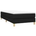 vidaXL Posteľný rám s boxspringom Čierna 90x200 cm Látka