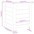 vidaXL Vonkajší box na vankúše antracitový 50x50x56 cm jedľový masív