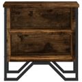 vidaXL Nočný stolík dymový dub 2 ks 40x30x40 cm kompozitné drevo