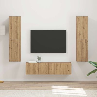 vidaXL Zostava TV skriniek 6 pcs Remeselný dub Kompozitné drevo