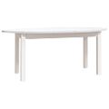 vidaXL Konferenčný stolík biely 110x55x45 cm borovicový masív