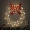 vidaXL Veniec 80 LED Teplá biela 92 x 92 x 9,5 cm Akryl