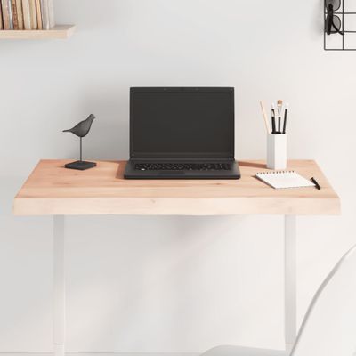 vidaXL Stolová doska 80x40x(2-4) cm neošetrený masív živé hrany