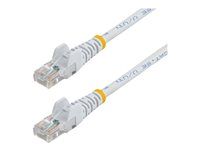 Patch kábel - RJ-45 (M) do RJ-45 (M) - 3 m - UTP - CAT 5e - lisovaný, prevedenie bez hrbolčekov - biela