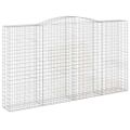vidaXL Oblúkový gabionový kôš 5 ks 400x50x220/240cm pozinkované železo