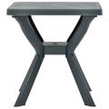 vidaXL Bistro stolík, zelený 70x70x72 cm, plast