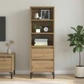 vidaXL Highboard Dub artisan 40 x 36 x 110 cm Kompozitné drevo