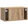 vidaXL Nástenná TV skrinka 59,5 x 31 x 30 cm Dub artisan