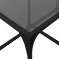 vidaXL Konferenčný stolík čierna sklenená doska 78,5x40x40 cm oceľ