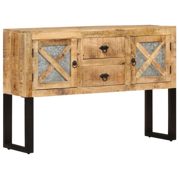 vidaXL Komoda 110x30x74 cm surové mangovníkové drevo