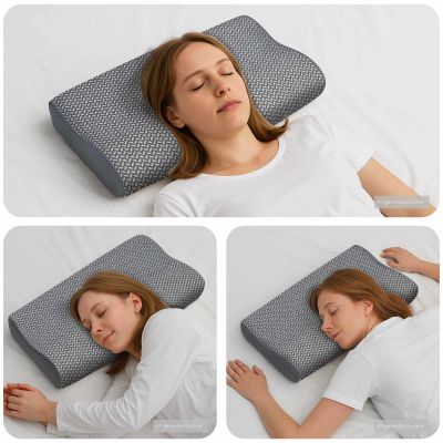 vidaXL Vankúš s vankúšom Sivá 60 x 34 x 11 cm Polyester
