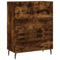 vidaXL Vysoká skrinka dymový dub 69,5x34x180 cm spracované drevo
