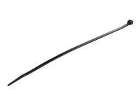 Startech 10" (25 cm) sťahovacie pásky, 1/8" (4 mm) široké, priemer zväzku 2-5/8" (68 mm), pevnosť v ťahu 50 lb (22 kg), nylonové samosvorné zipsové pásky so zahnutým hrotom, 94V-2/UL Listed, 1000 ks, čierna - nylon 66 plast - TAA (CBMZT10BK) - Káblová sťahovacia páska - 25,4 cm - čierna - kompatibilná s TAA (balenie 1000)
