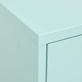 vidaXL Úložná skrinka mätovo zelená 80x35x101,5 cm oceľ