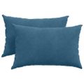 vidaXL Vankúše na pohovku 2 pcs Modrá 60 x 40 cm Kordúrová tkanina