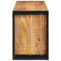 vidaXL Regál na víno Hnedá 100 x 45 x 33 cm Masívne hrubé mango drevo