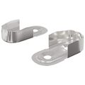 vidaXL Konzola na šatník 2 ks Biely zinok 40 x 18 x 10 mm Železo
