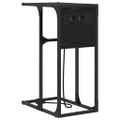 vidaXL Nočný stolík Čierny dub 41,5 x 26 x 60,5 cm Kompozitné drevo