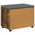 vidaXL Predsieňová lavica s vankúšom Údený Dub 60 x 38 x 46 cm