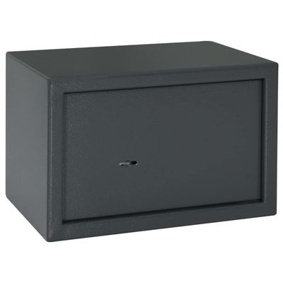 vidaXL Bezpečnostná schránka so zámkom Tmavo šedá 31 x 20 x 20 cm Oceľ
