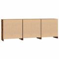 vidaXL Servírovacia skriňa 3 ks Staré drevo 70 x 41 x 75 cm