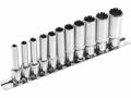 Hlavice nástrčné predĺžené, MULTI-LOCK, sada 11ks, CrV EXTOL-PREMIUM