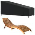 vidaXL Obal na lehátko čierny 195x76x40/80 cm 420D oxford