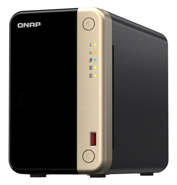 QNAP TS-264-8G (4core 2,9GHz, 8GB RAM, 2x SATA, 2x M.2 NVMe, 1x PCIe, 2x 2,5GbE, 1x HDMI 4K, 4x USB] Sieťové úložisko NAS, 2× 2,5"/3,5" SATA III, quad-core 2,0GHz, 8GB RAM, 2× LAN, 1× HDMI, 4× USB