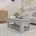 vidaXL Konferenčný stolík sivý dub sonoma 102x55x42cm kompozitné drevo