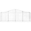 vidaXL Oblúkový gabionový kôš 3 ks 200x30x60/80 cm pozinkované železo
