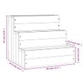 vidaXL Schody pre domáce zvieratá 40x37,5x35 cm masívna borovica