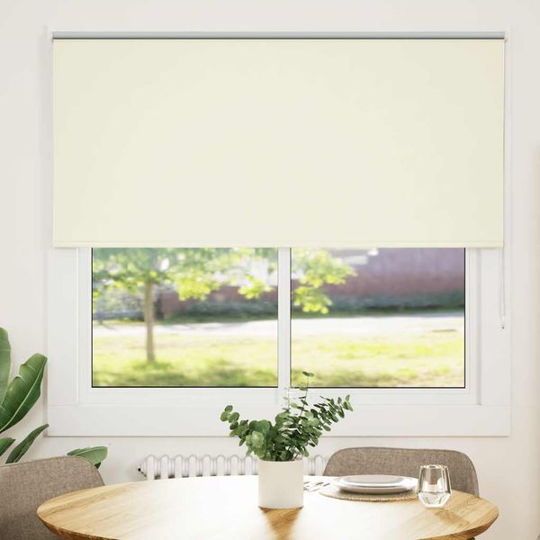 vidaXL Roleta zatemnenie sivobiele 155x130 cm Šírka látky 151,6cm