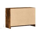 vidaXL TV stolík s LED dymový dub 91x34x61 cm kompozitné drevo
