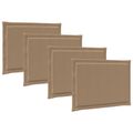 vidaXL Vankúše na sedenie 4 ks Polyester Sivohnedá 47 x 36 x 2 cm