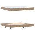 vidaXL Rám postele s matracmi Kapučínová 200 x 200 cm látka