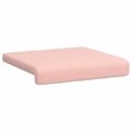 vidaXL Vankúš na lavičku 4 ks Sherpa látka Ružová Hĺbka 35 cm