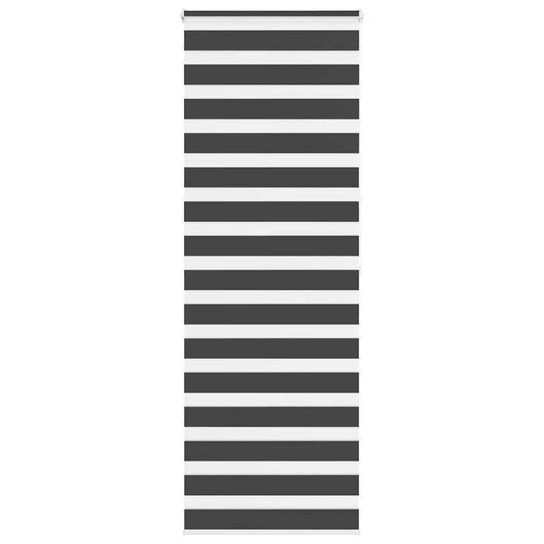 vidaXL Zebra roleta čierna 75x200 cm šírka látky 70,9 cm polyester