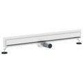 vidaXL Nástenný odtok do sprchy Strieborná 90 cm Nerezová oceľ 304