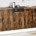 vidaXL Panel umývačky riadu Kalmar dub dymový 45x1,5x57 cm kompozitné drevo