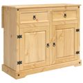vidaXL Kuchynský ostrovný set 2 ks Medový vosk 112 x 70 x 91,5 cm