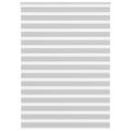 vidaXL Zebra roleta svetlosivá 165x200cm šírka látky 160,9cm polyester