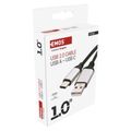 Kábel USB-C 2.0 - USB-A 2.0 čierny 1.00 m EMOS SM7025BL
