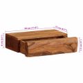 vidaXL Nástenné police 2 ks 30x17x8 cm, akáciový masív