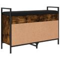 vidaXL Lavička na topánky dymový dub 85,5x32x57,5 cm kompozitné drevo