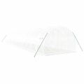 vidaXL Fóliovník s oceľovým rámom biely 48 m² 16x3x2 m
