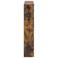 vidaXL Rám krbu Dymový dub 102 x 20 x 102 cm Kompozitné drevo