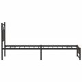 vidaXL Posteľný rám bez matraca hnedý dub 80x200 cm kompozitné drevo