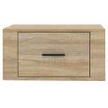 vidaXL Nástenné nočné stolíky 2 ks dub sonoma 50x36x25 cm